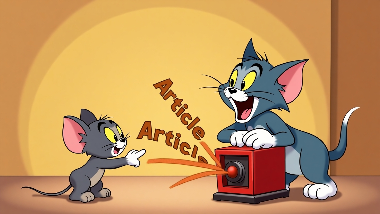 tom and jerry are auto publishing articles for wordpress blog automation